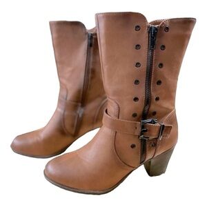 Italina heeled boots Western style